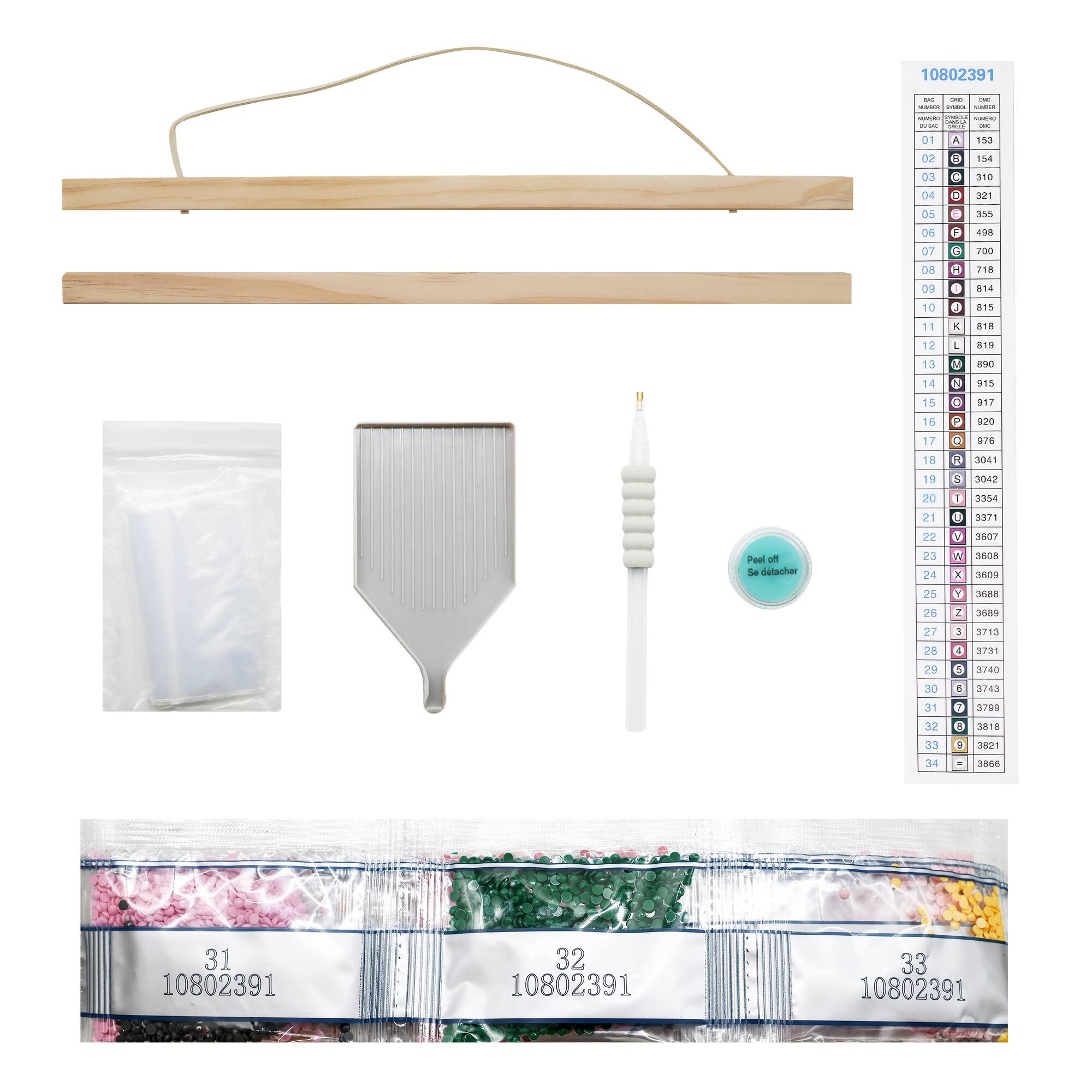 11" x 14" Pink Orchid Diamond Art Kit by Make Market®